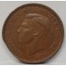 AUSTRALIA 1941 . HALF 1/2  PENNY . ERROR . CLIPPED BITTEN EDGE